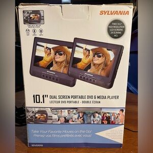 Sylvania portable DVD & Media player 10.1 in High Resolution LCD Dual screens
